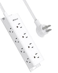 Surge Protector Power Strip, 12 Widely Spaced Multi Outlets, Wall Mount - color: White, size: 1 FT