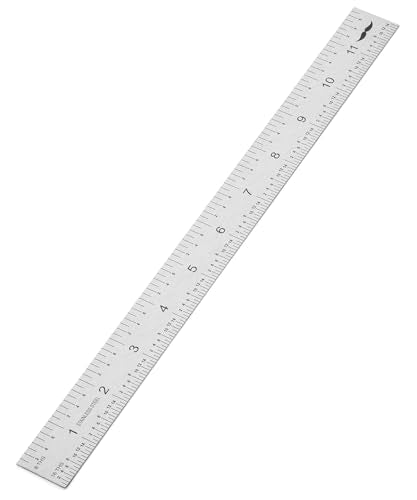 Mr. Pen- Machinist Ruler, 12 Inch, Stainless Steel Imperial - style: 12 inch