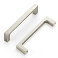 Ravinte Brushed Nickel Kitchen Cabinet Solid Handles,4 Inch,5 Pack - color: Brushed Nickel, size: 4 Inches Hole Center