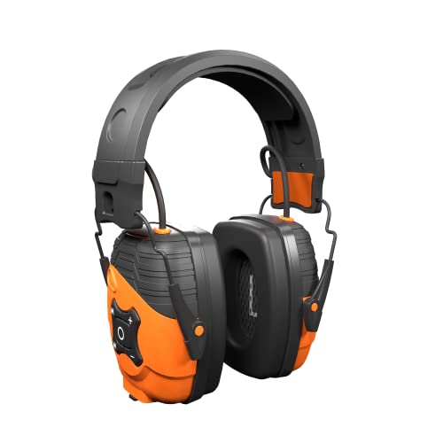 ISOtunes Link Bluetooth Earmuffs, OSHA Compliant Headphones for Work | Ear protection headphones for mowing and construction, ultra-durable design, Bluetooth audio, 25 dB NRR