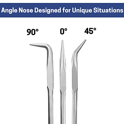 16'' Extra Long Needle Nose Pliers for Narrow and Limited Spaces - style: 16'' 45 Degree Angle