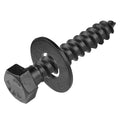 3/8 x 1-1/2 (50 Pack) Lag Screw Kit, 50 Screws and 50 Washers, Ceramic Black Ruspert Coating for Exterior Use, Meets ASTM A307 and ASME B18.2.1, Industrial/Commerical Grade by Makers Bolt - size: 3/8 x 1-1/2