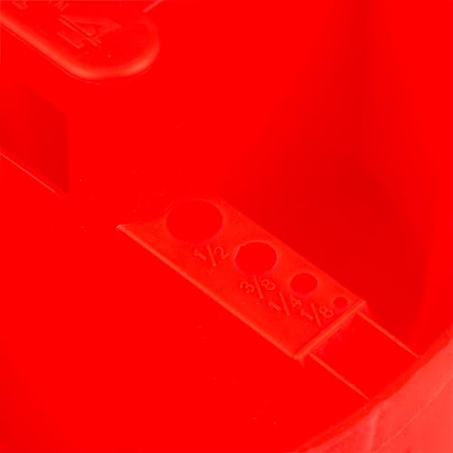 Bucket Boss - Super Stacker Small Parts Organizer, Bucket Organization (15054), Red (Pack of 6) - size: (Pack of 6)