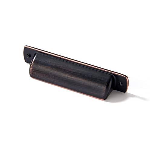 khtumeware 10 Pack 2-1/2"(64mm) Oil Rubbed Bronze Drawaer Pulls Cabinet Cup Pulls Kitchen Hardware Bin Cup Drawer Pulls Drawer Handles Knobs. - color: Oil Rubbed Bronze, size: Cup Pulls 2-1/2" Hole Center
