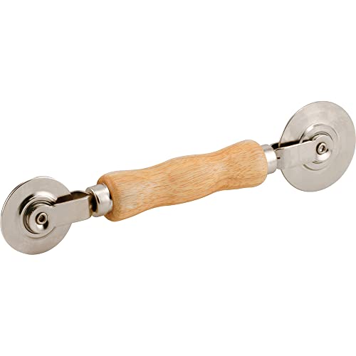 Prime-Line P 8059 2-1/2 In. x 2 In. Steel Nylon Wheel Roller With Wood Handle (Single Pack) - size: 1-/16 in. x 3/32 in.