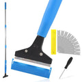 Heavy Duty Floor Scraper, 4" Wide Razor Blade with 48" Long Handle