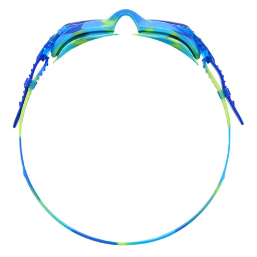 TYR Kids' Swimple Goggles - Colorful Swim Goggles for Beginners - color: Blue/Green