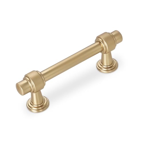 10 Pack 3 Inch(76mm) Cabinet Pulls Champagne Bronze Kitchen Cabinet Handles Zinc Alloy Drawer Pulls Solid Cabinet Hardware - color: Champagne Bronze, size: 3" Hole Center(76mm)