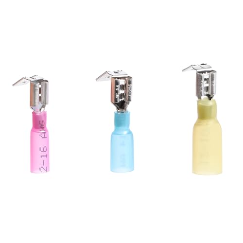 Heat Shrink Piggyback Spade Connectors Terminals Disconnect Kit
