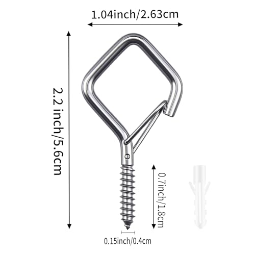 38 Pcs 304 Stainless Steel Ceiling Hooks for Plants & Lights - size: 38PCS