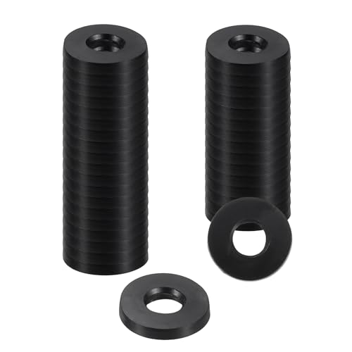 uxcell 36Pcs Rubber Washers, 7/16 OD x 3/16 ID x 0.06" Thickness Flat Washers for Bolts Spacers, Shower Head, Plumbing, Hose Connecting - size: 7/16 OD x 3/16 ID x 0.06"