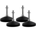 M8 Leveling Feet 880 Lb Capacity, 3.25 Inches Height - 3 Inches Base, 4Pcs - color: Black, size: D80xM8xH50mm