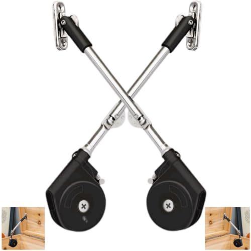 Toy Box Hinges Soft Close - Chest Hinge Lid Stay 105 Degree Open with Soft Close, Lid Support for Toy Box and Upward Top-Opening Flap Doors (Black 2 Pack) - size: Black 2 Pack