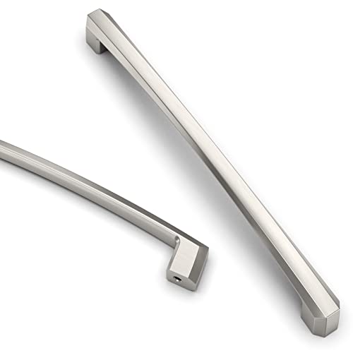 Asidrama 10 Pack 7 inch Brushed Satin Nickel Kitchen Cabinet Handles - color: Brushed Satin Nickel, size: 7" Hole Center(177mm)