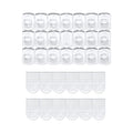 MOVELYST Clear Indoor Mini Light Clips, 100 Clips+120 Strips, Damage-Free - size: Mini-100 PCS