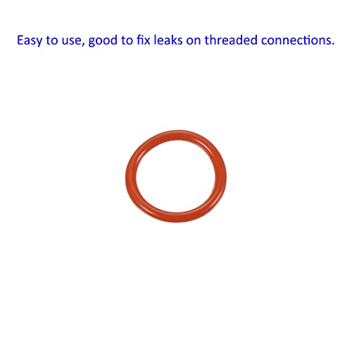 M METERXITY 30 Pack Silicone O-Rings - Garden Water Hose Rubber Sealing Gasket Ring, Soft & Elastic, Apply to Outdoor (7mmx9mmx1mm, Red) - size: 7mmx9mmx1mm