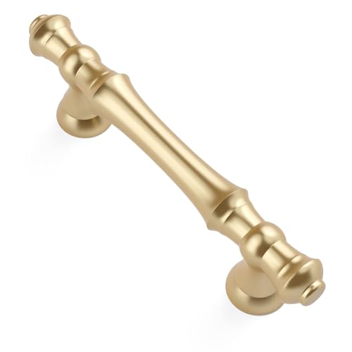Asidrama 10 Pack 3 Inch(76mm) Gold Kitchen Cabinet Handles, Cabinet Pulls Kitchen Cabinet Hardware for Cupboard Drawer Pulls - color: Gold, size: 3" Hole Center, style: 10 Pack