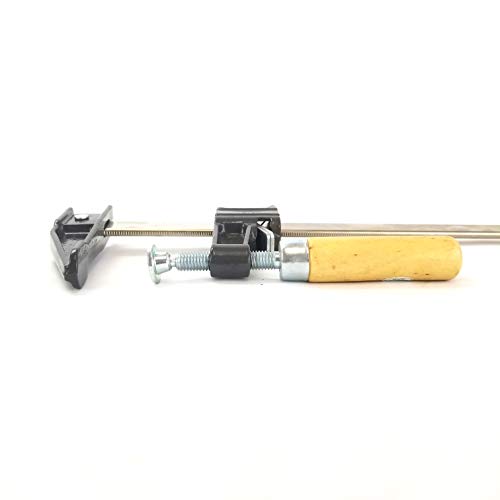 EDM Pack of 10 Heavy Duty Woodworking Bar Clamps, 2 ea 12"-36" Quick Release Type, 2.5 in. Throat Depth