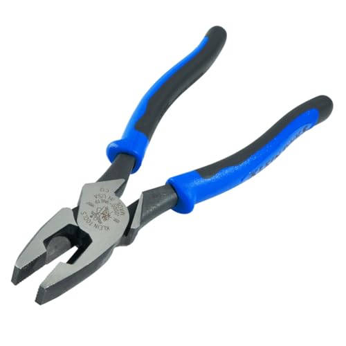 Klein Tools J2000-9NETP 9-Inch Journeyman Wire Pulling Pliers, Made in USA, Heavy Duty Side Cutting Pliers - style: Cuts / FT Pulling