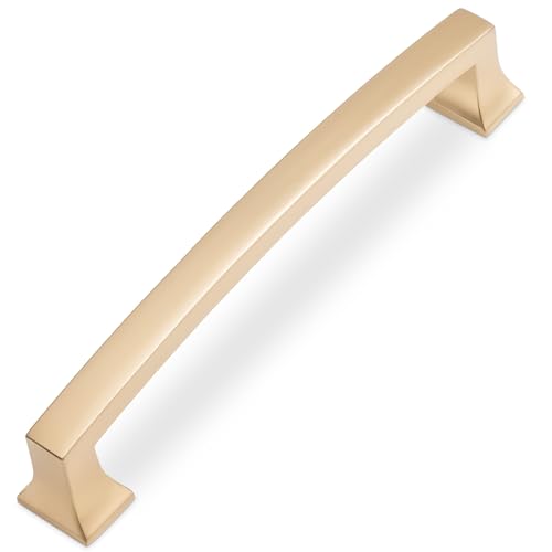 COTYKILEY 10 Pack 5 Inch(128mm) Champagne Bronze Cabinet Handles Gold Kitchen Cabinet Pulls Cabinet Door Handles Kitchen Cabinet Hardware Cupboard Drawer Pulls Dresser Handles - color: Champagne Bronze, size: 5" Hole Center（128MM）
