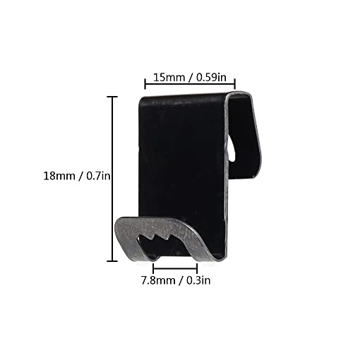 20 Pcs Photo Frames Hanger Hooks, S-Shaped Picture Hanging Clips, Black