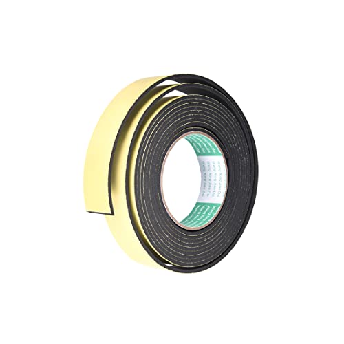 uxcell Sealing Foam Tape 30mm Wide 3mm Thick 4m/13ft Long, Self Adhesive Weather Strip for Window Door Insulation, Pack of 2 - size: 30mmx3mmx4m
