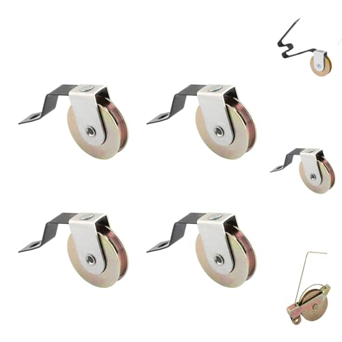 4 Pack Sliding Screen Door Rollers Tension Spring Fits for M-Shaped Rollers,B638, B687, B 639 Replacement on Both Top and Bottom, 1" Concaved Steel Ball Bearing - color: B 639 Steel Ball Bearing
