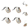 4 Pack Sliding Screen Door Rollers Tension Spring Fits for M-Shaped Rollers,B638, B687, B 639 Replacement on Both Top and Bottom, 1" Concaved Steel Ball Bearing - color: B 639 Steel Ball Bearing