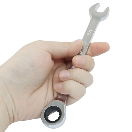 2 Pcs 1/2 Inch Ratchet Combination Wrench, Imperial SAE 72-Tooth - size: 1/2 Inch