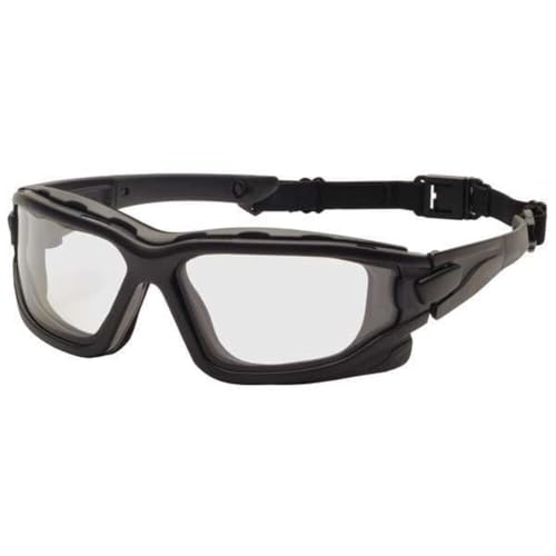 PYRAMEX I-Force Sporty Dual Pane Anti-Fog Goggle, Black Frame/Clear Anti-Fog Lens - color: Black Frame/Clear Anti-fog Lens