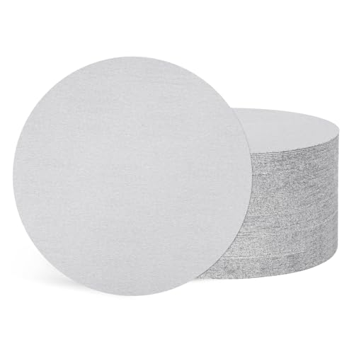 50Pcs Sanding Discs 11In 320Grit Hook and Loop Sandpapers White - color: White, size: 11 Inch(320 Grit)