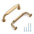 HOME EDIT Champagne Bronze Solid Cabinet Handles & Pulls 3 Inch 10 Pack - color: Champagne Bronze, size: 3 inches Hole Center