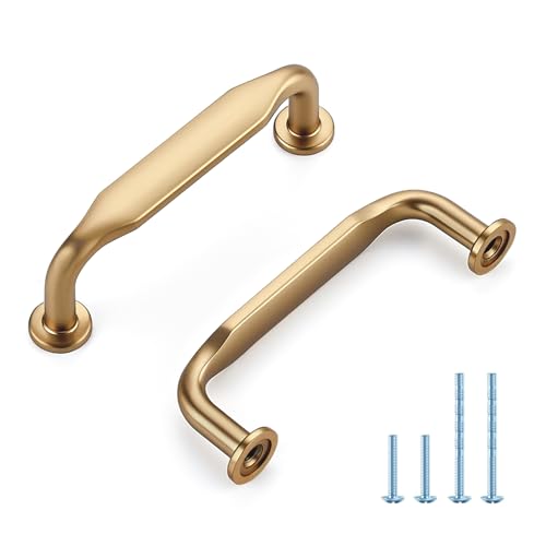 HOME EDIT Champagne Bronze Solid Cabinet Handles & Pulls 3 Inch 10 Pack - color: Champagne Bronze, size: 3 inches Hole Center
