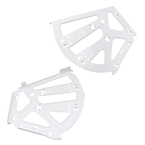 Coshar 4Pcs 3 Layers Shoes Drawer Hinges Fan Shape Shoe Cabinet Rack,White | 3 Layers,Stainless Steel Shoe Cabinet Rack Flip Frame, Replacement Fittings, Furniture Parts Hardware - color: White, size: 3 Layers