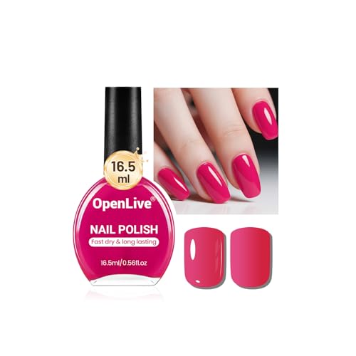 OpenLive 16.5ml Rose Red Nail Polish Large Volume Nail Polish - color: Rose Red