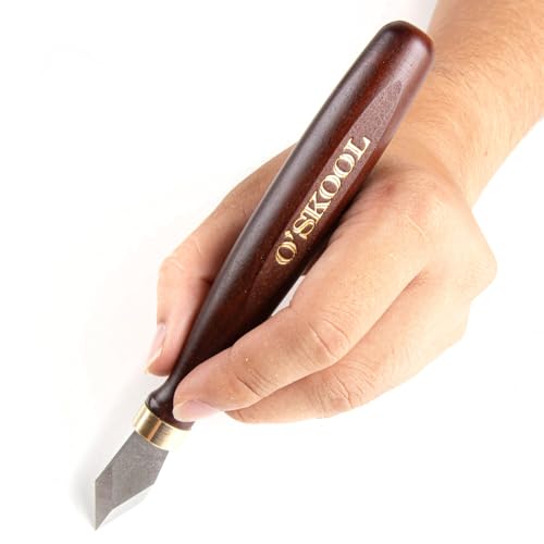 O'SKOOL Marking Knife High Speed Steel Blade Beechwood Handle - Precision and Durability for Professional Woodworkers, MAM016