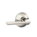 SCHLAGE F10 LAT 618 Residential F10LAT618 Latitude Lever Passage Lock with 16080 Latch and 10027 Strike Bright Finish, 1 Pack, Polished Nickel - color: Polished Nickel, size: Standard