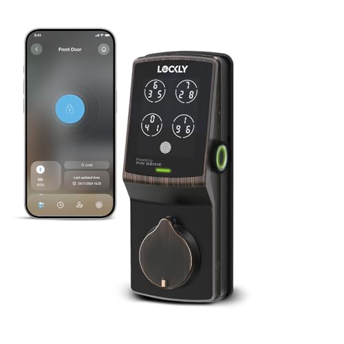 Lockly Secure Plus Smart Deadbolt Lock with 3D Biometric Fingerprint - color: Venetian Bronze