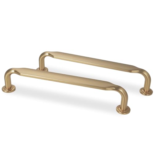 10 Pack 10 Inch Cabinet Pulls Champagne Bronze Kitchen Cabinet Handles Zinc Alloy Drawer Pulls Solid Cabinet Hardware - color: Champagne Bronze, size: 10'' Hole Center(254mm)