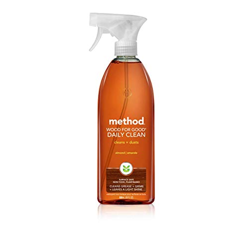 Method Naturally Derived Wood for Good Daily Cleaner Spray, Almond, 28 FL Oz Mega Value, Pack of 4 (28 x 4, Total 112 Oz) - size: 28 Fl Oz (Pack of 4)