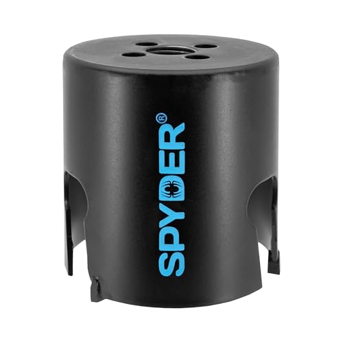Spyder 2-9/16-Inch Diameter Carbide Tipped Hole Saw, for Fiber Cement Board, Wood, PVC, Plastic, Concrete Block, Ceramic Tile, and More (600029CF) - size: 2-9/16 inch