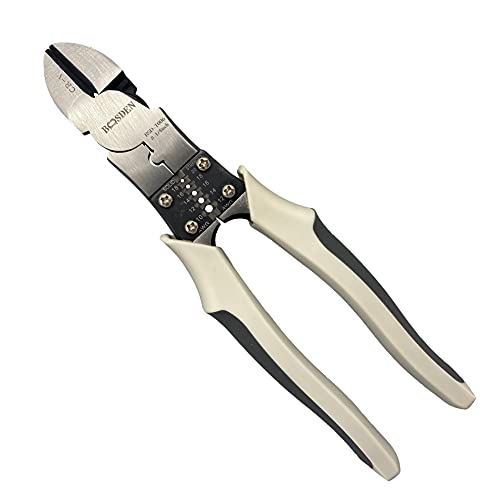 BOOSDEN Diagonal Cutter Pliers 8 inch Compound Side Cutting Plier - size: Multi-function Diagonal Cutting Pliers