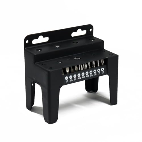 21PC Screwdriver and Bit Set, Plastic Storage Rack