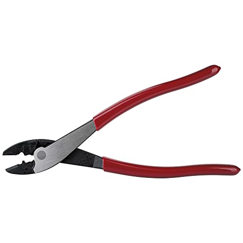 Klein Tools 1005 Cutting/Crimping Tool, Made in USA, Cutter/Crimper for 10-22 AWG Terminals and Connectors, Crimper for Insulated and Non-Insulated Terminals - style: Crimper/Cutter