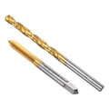 uxcell Tap & Drill Bit Set, 1/4-32 UNEF Straight Flute Thread Tap and 7/32" (5.6mm) Twist Drill Bit, Titanium Coated M2 High Speed Steel Thread Repair Tapping Tools - size: 1/4-32 UNEF + 7/32" (5.6mm)