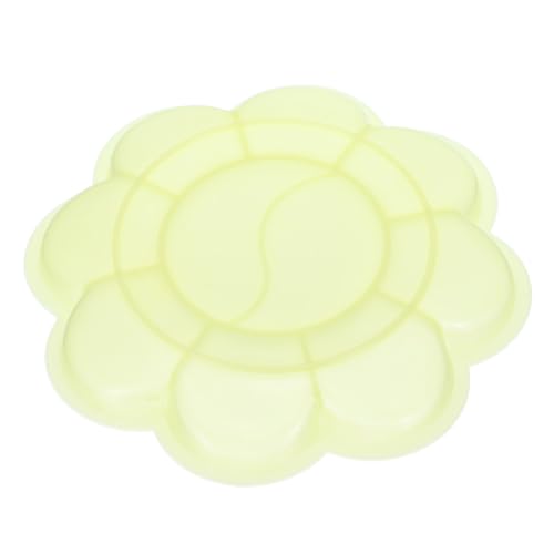 PATIKIL 24Pcs Paint Tray Palette, 3.1"/8cm Painting Palette Plastic Palette Flower Shape for Watercolor Gouache Painting Art Craft DIY Project, Yellow - color: Yellow