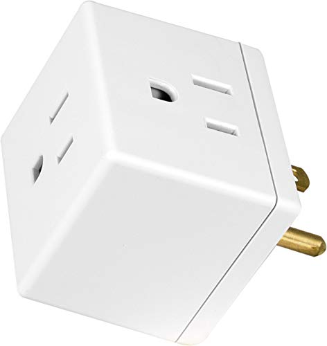 GE Outlet Extender, 3 Outlet Multi Plug Wall Power Splitter - size: 1 Pack