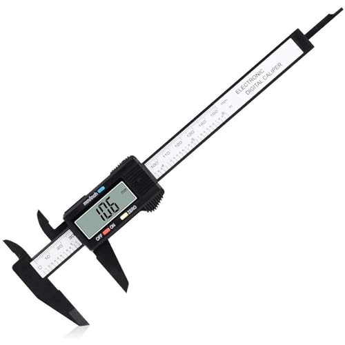 Digital Caliper, Adoric Calipers 0-6 Inch, Inch/mm Conversion, Large LCD - color: Black, size: 6"