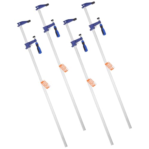 VEVOR 36" Bar Clamps for Woodworking, 4-Pack, 600 lbs Load Limit - size: 36"(4 Pack), style: Medium-Duty