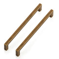Ravinte Antique Brass Cabinet Handles Solid Cabinet Pulls 6-1/4 Inch 5 Pack | Zinc Alloy, Slim Square Bar Grip, Smooth Drawer Pull Feel, Kitchen Cabinet Update, For Cupboards, Dressers, Drawers, Hardware - color: Antique Brass, size: Flat Black 6-1/4'' Ho